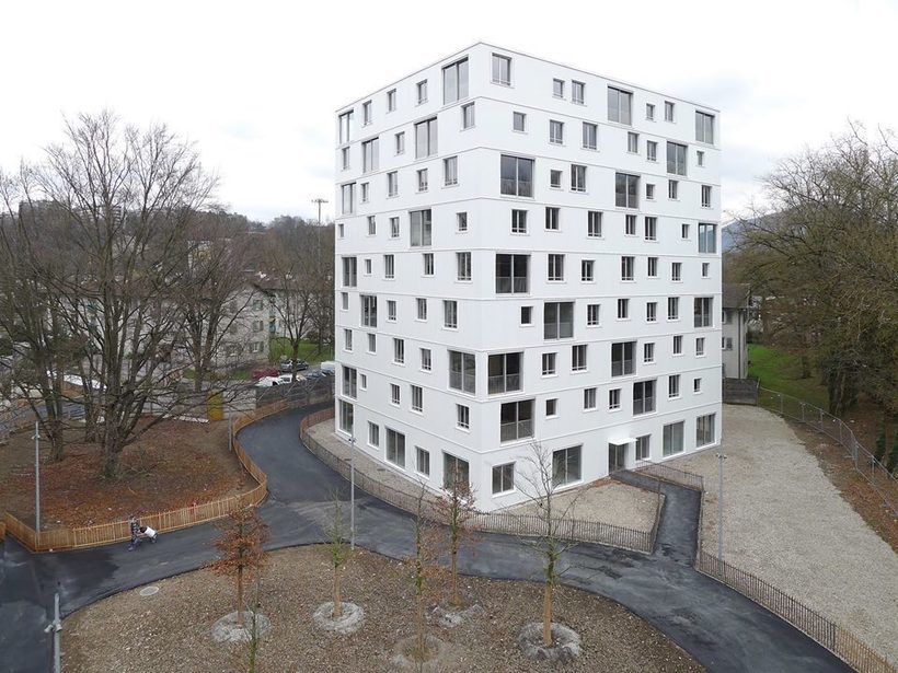 La Fontenette Social Housing, Каруж, Швейцария La Fontenette Social Housing, Каруж, Швейцария