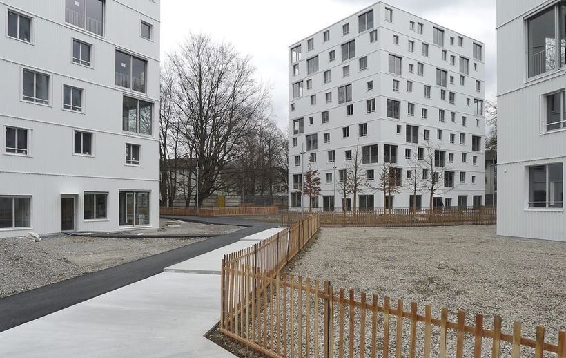 La Fontenette Social Housing, Каруж, Швейцария La Fontenette Social Housing, Каруж, Швейцария