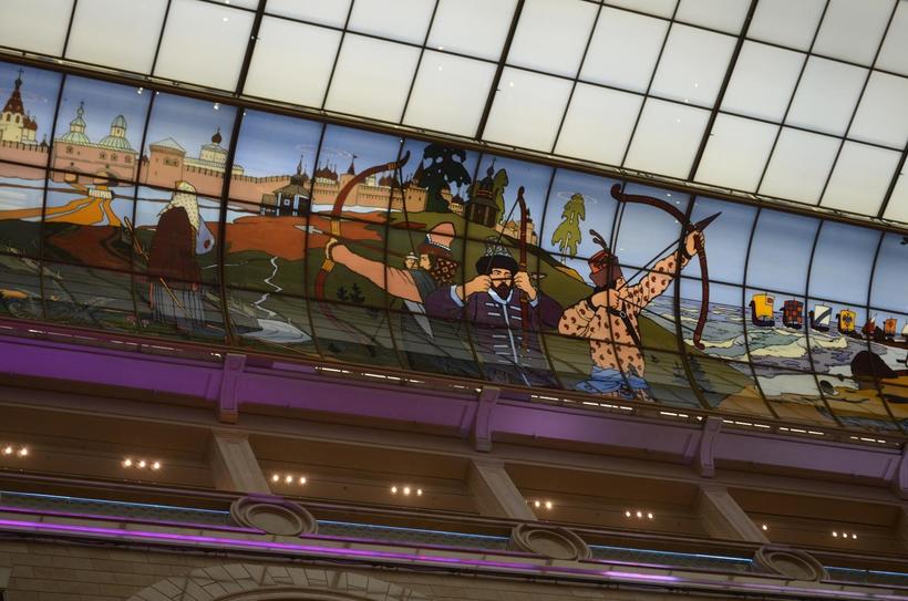 Витражи на тему русских сказок