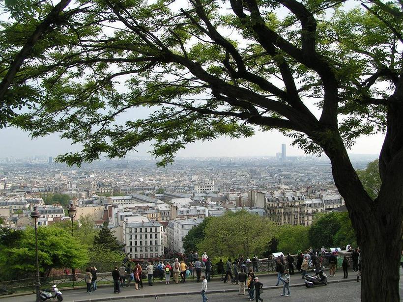 Фуникулер Монмартра привозит к таким вот панорамам