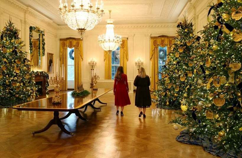 Блог - Как Мелания Трамп украсила Белый дом к Рождеству в фотографиях Как Мелания Трамп украсила Белый дом к Рождеству в фотографиях