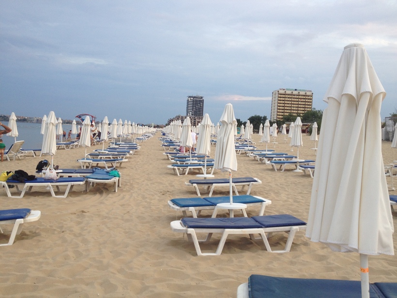 Песчаные пляжи Болгарии.