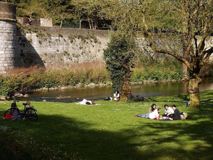 Пикник на траве, типичная картина для Маастрихта