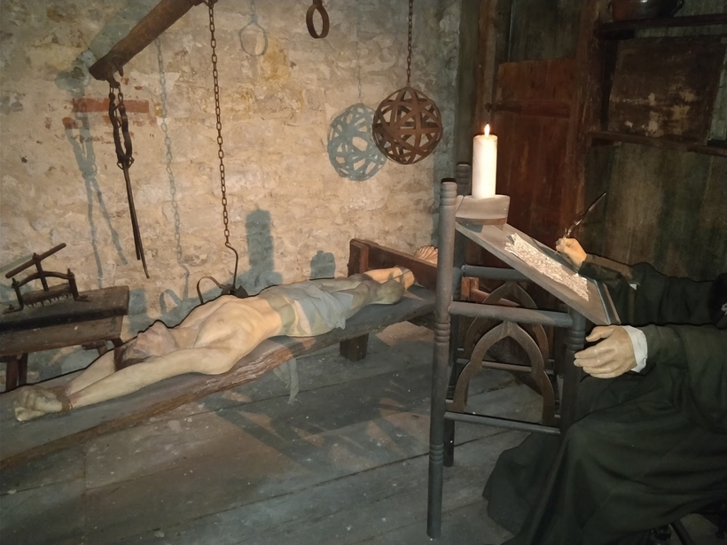 Экспозиция музея пыток в Праге.