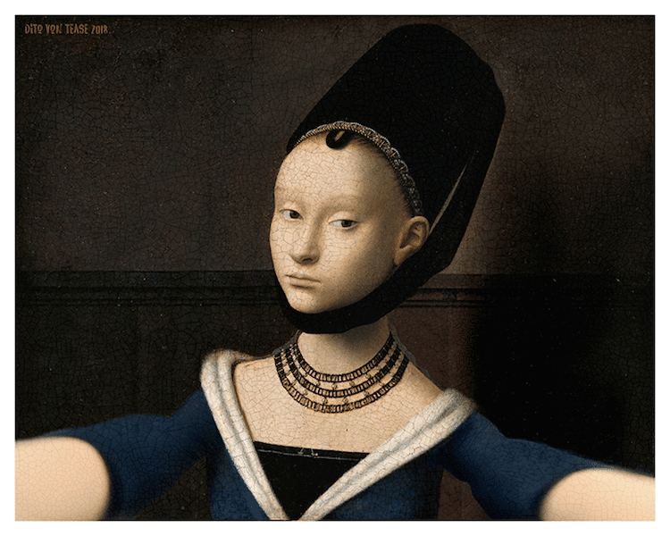 Герои самых культовых классических полотен делают селфи