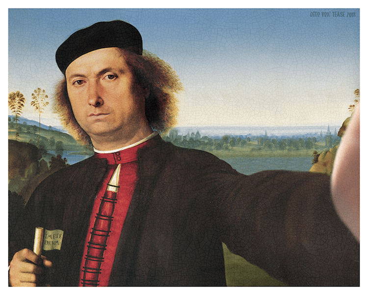 Герои самых культовых классических полотен делают селфи