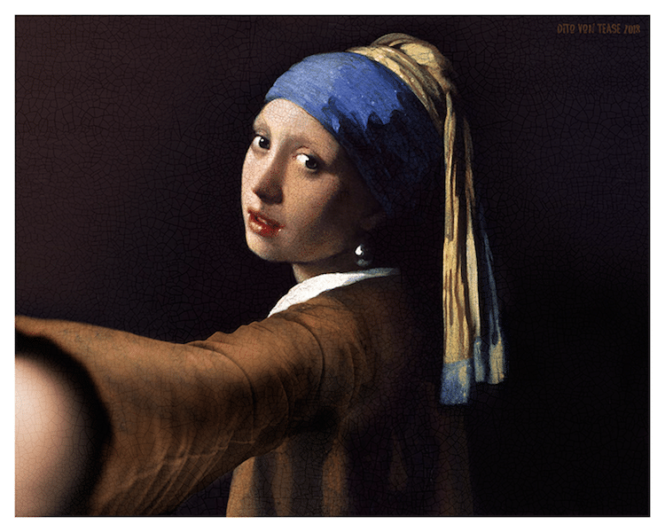 Герои самых культовых классических полотен делают селфи