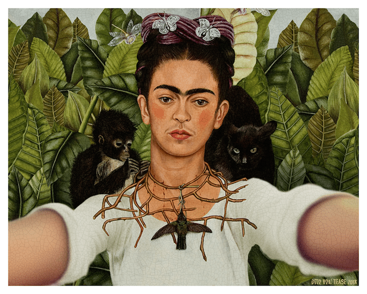 Герои самых культовых классических полотен делают селфи