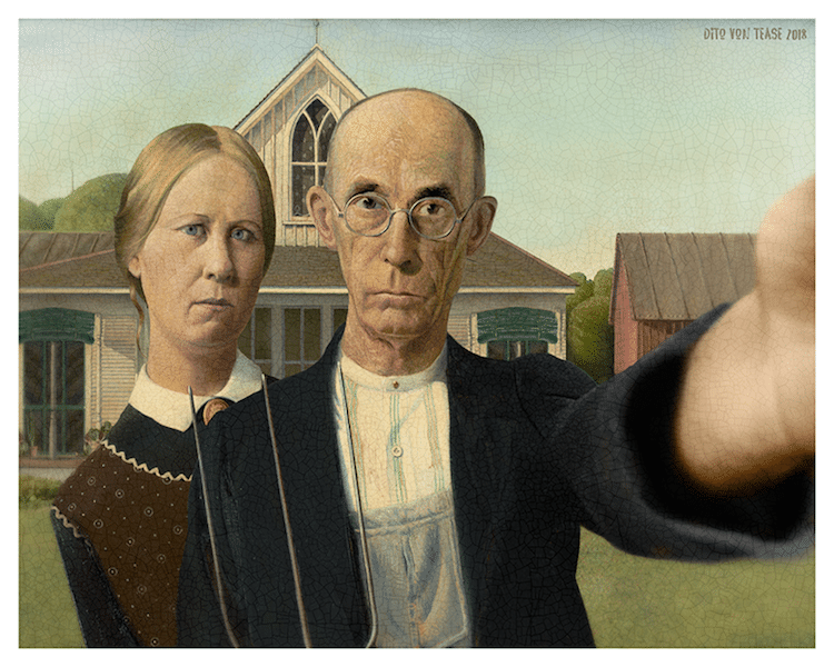 Герои самых культовых классических полотен делают селфи