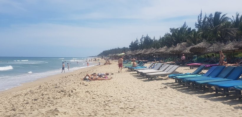 На пляже An Bằng, ноябрь 2018