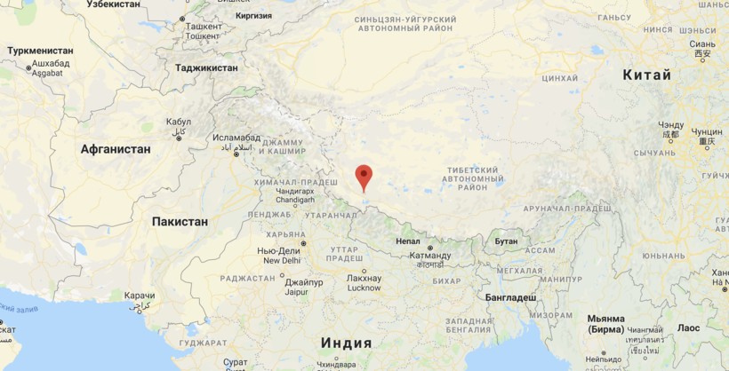 Кайлас на карте