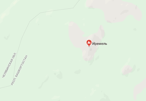Иремель на карте