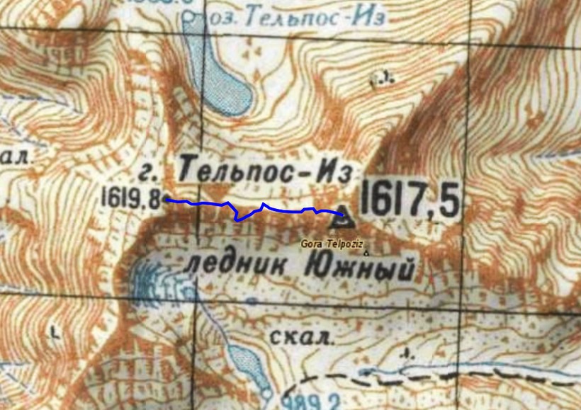 Месторасположение горы