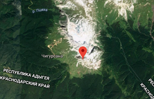 Местоположение горы Фишт