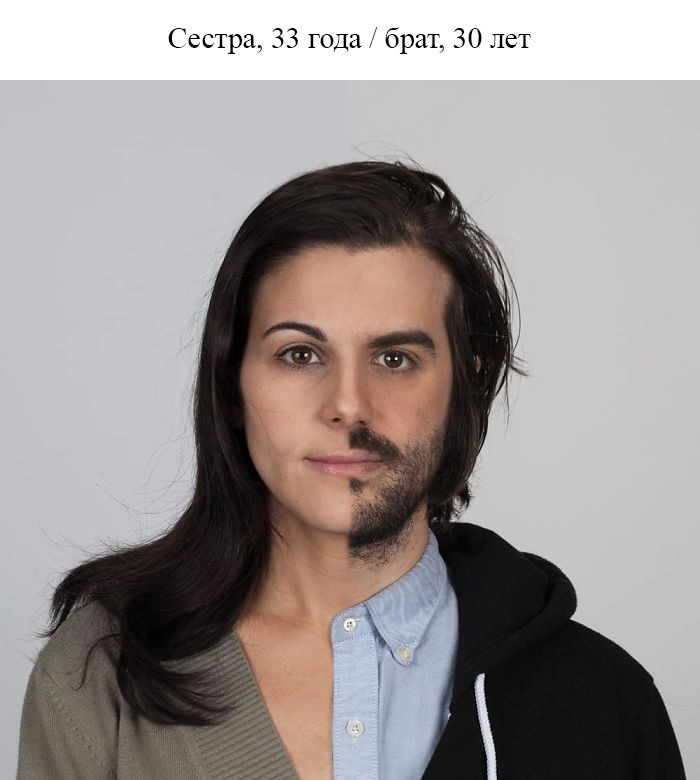 Блог - Фотограф соединил портреты родственников и показал, что генетика — это страшная сила Фотограф соединил портреты родственников и показал, что генетика — это страшная сила