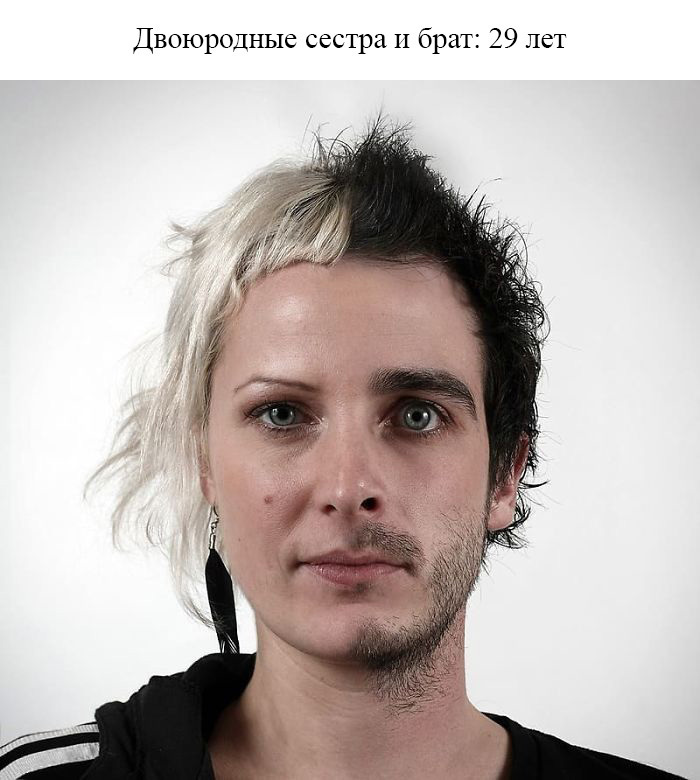 Блог - Фотограф соединил портреты родственников и показал, что генетика — это страшная сила Фотограф соединил портреты родственников и показал, что генетика — это страшная сила