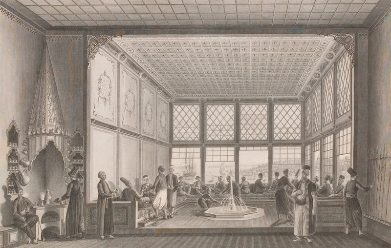 Османская кофейня, 1819 год Османская кофейня, 1819 год