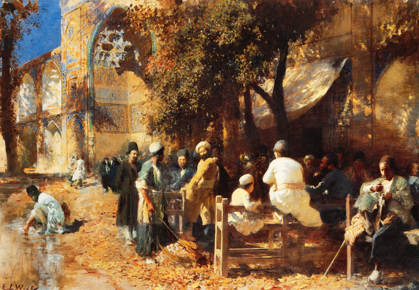 Картина «Персидское кафе» Эдвин Лорд Уикс (1849-1903) Картина «Персидское кафе» Эдвин Лорд Уикс (1849-1903)