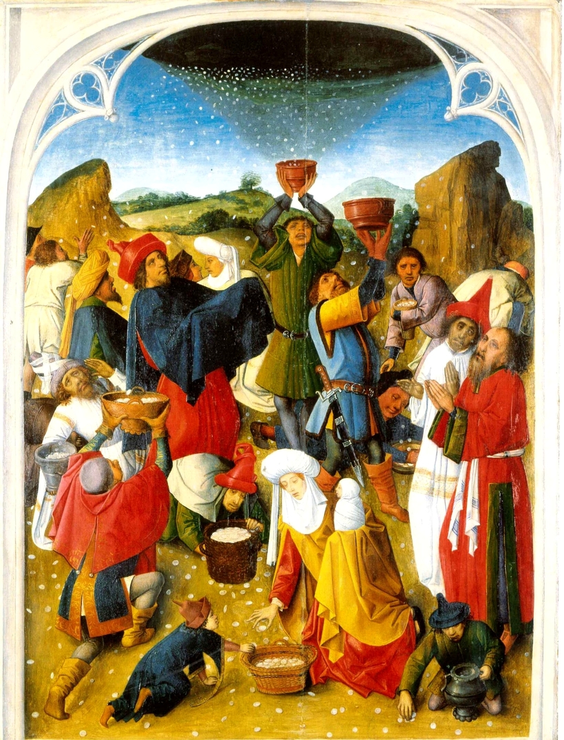 Сбор манны небесной. Анонимный автор. 1460–1470 гг. Сбор манны небесной. Анонимный автор. 1460–1470 гг.