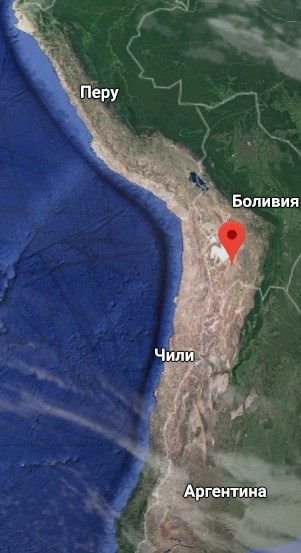 Анды на карте