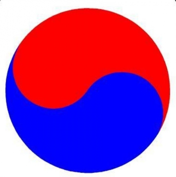 Южная Корея флаг и герб.