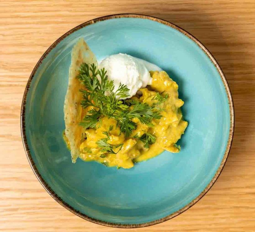 Куриное карри с мороженым