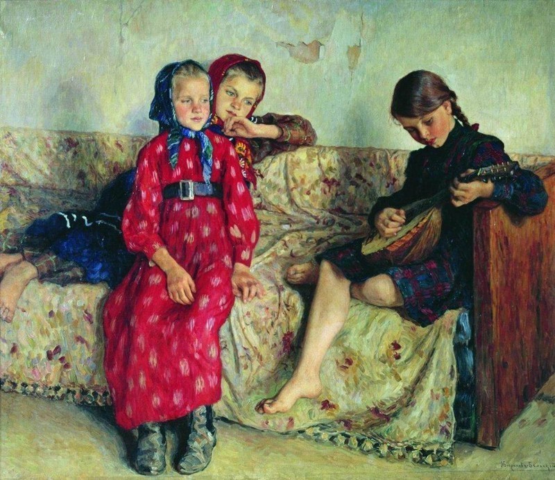 «Деревенские друзья». Николай Богданов-Бельский «Деревенские друзья». Николай Богданов-Бельский