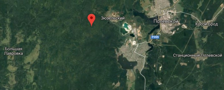 Гора на карте