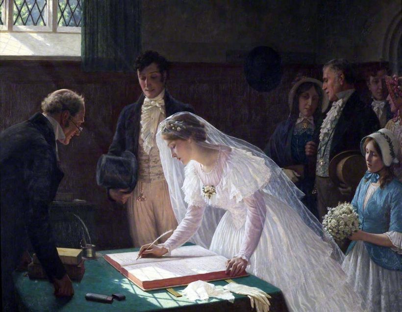 «Регистрация брака». Эдмунд Б. Лейтон
