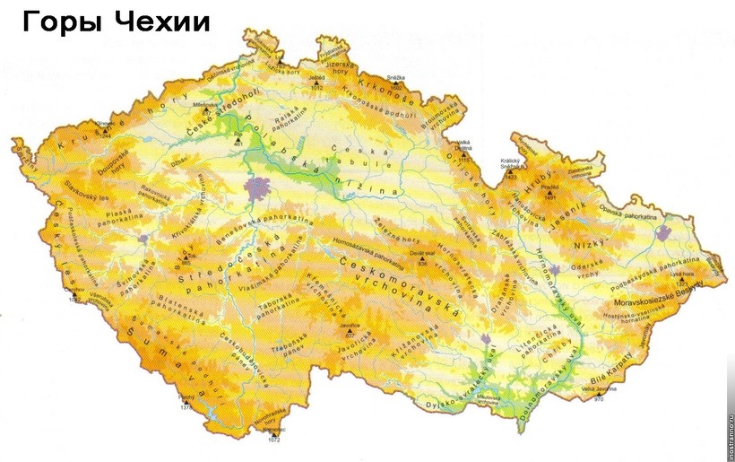 Крконоше на карте