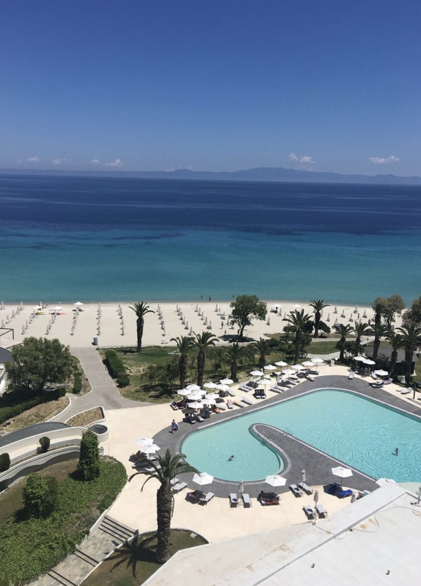 Вид из номера Pallini beach