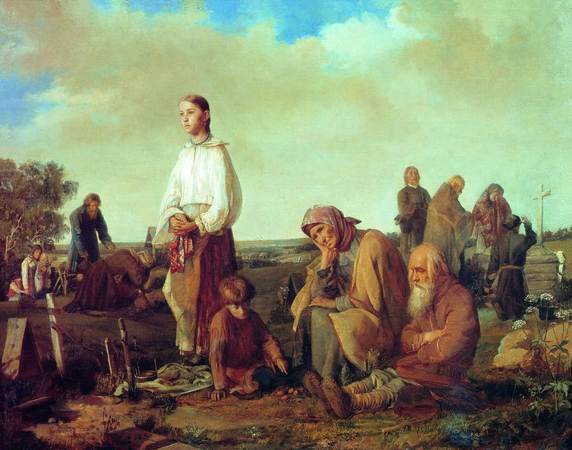 «Поминки на кладбище». А. И. Корзухин «Поминки на кладбище». А. И. Корзухин