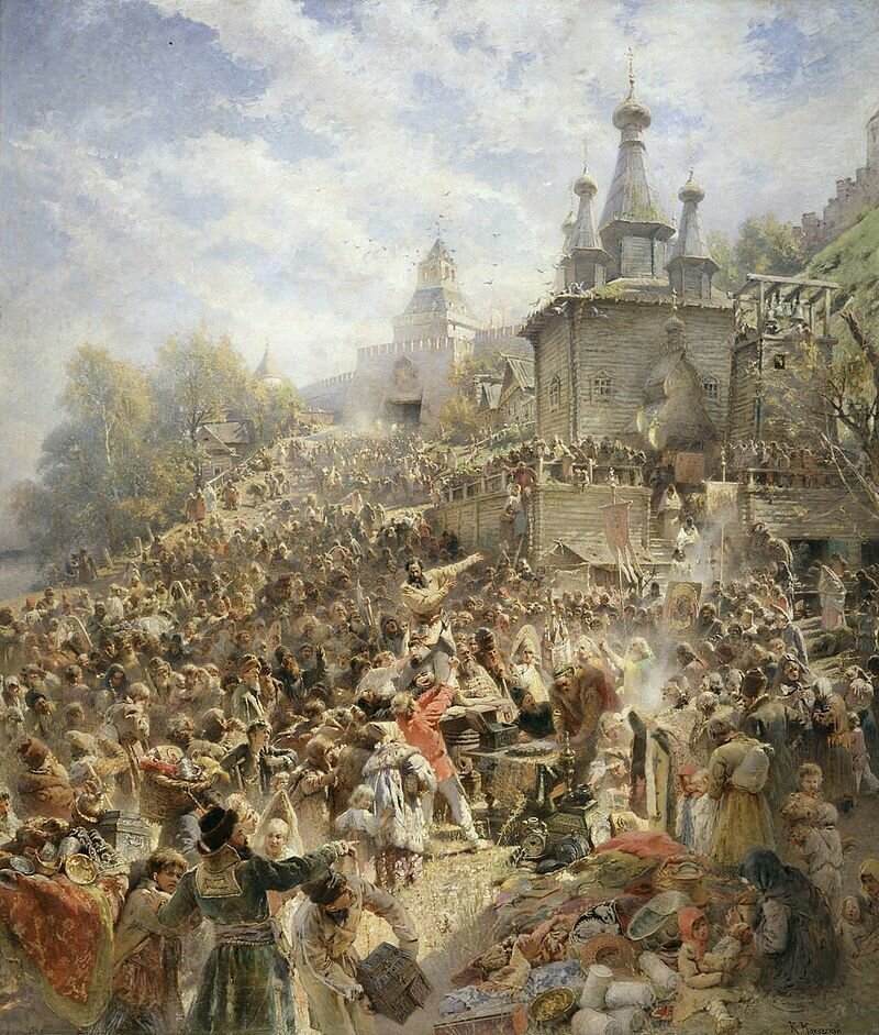 «Воззвание К. Минина к нижегородцам». К. Маковский «Воззвание К. Минина к нижегородцам». К. Маковский
