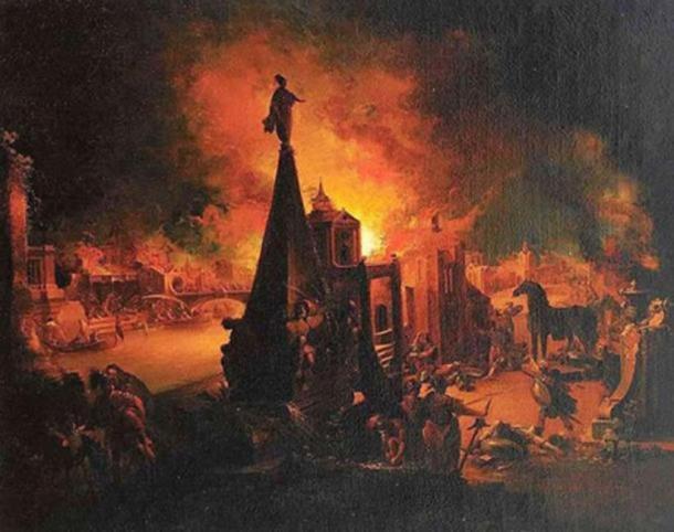 «Пожар Трои». Иоганн Георг Траутманн «Пожар Трои». Иоганн Георг Траутманн