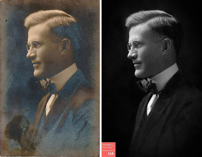Блог - Фотограф проводит тысячи часов над восстановлением безнадежных фотографий из прошлого Фотограф проводит тысячи часов над восстановлением безнадежных фотографий из прошлого