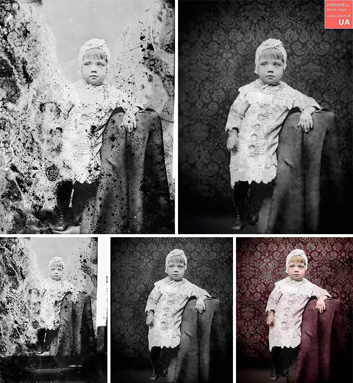 Блог - Фотограф проводит тысячи часов над восстановлением безнадежных фотографий из прошлого Фотограф проводит тысячи часов над восстановлением безнадежных фотографий из прошлого