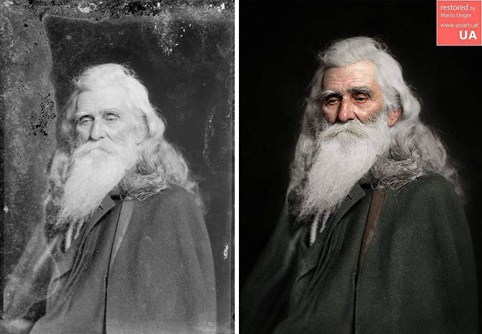 Блог - Фотограф проводит тысячи часов над восстановлением безнадежных фотографий из прошлого Фотограф проводит тысячи часов над восстановлением безнадежных фотографий из прошлого