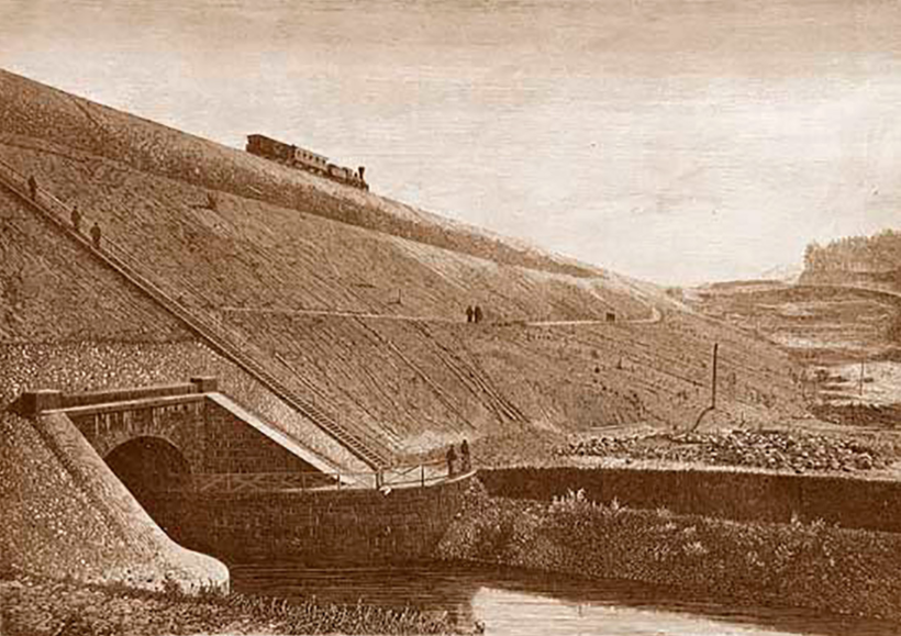 Плотина и река в трубе