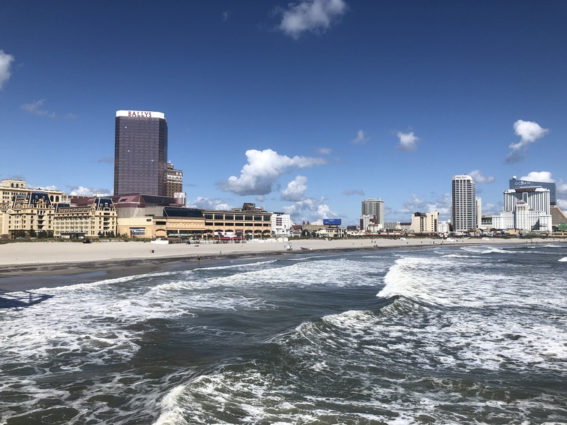 The beach of Atlantic city