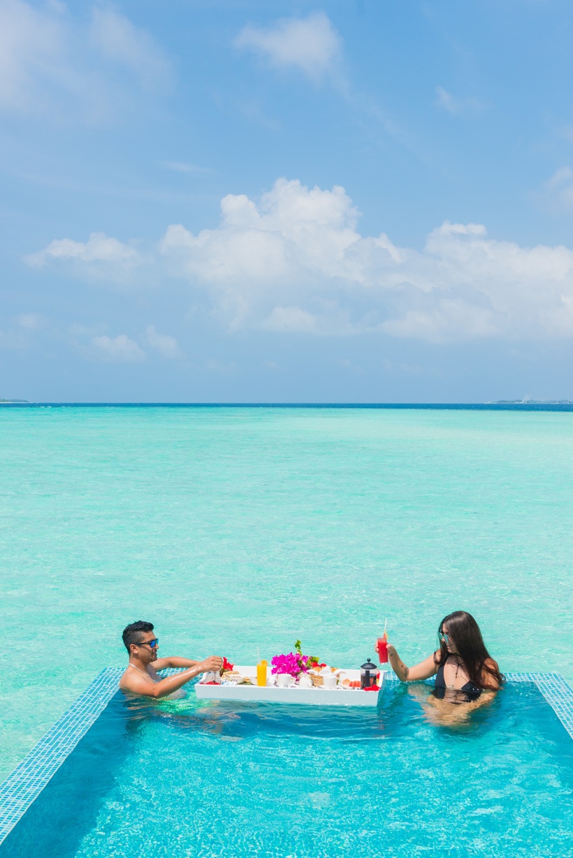 Плавающий завтрак в Dhigali