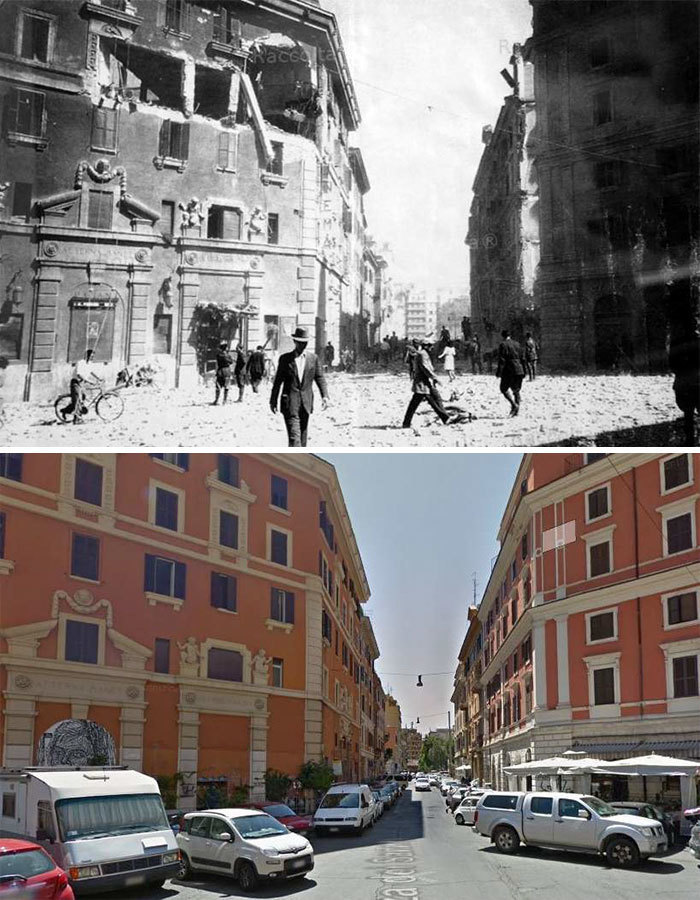 Блог - 20 фото «до и после» о том, как поменяла Европу Вторая мировая война 20 фото «до и после» о том, как поменяла Европу Вторая мировая война
