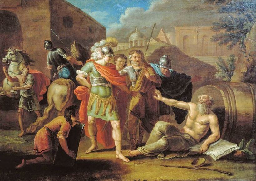 «Александр Македонский перед Диогеном». Иван Тупылев 1787 год