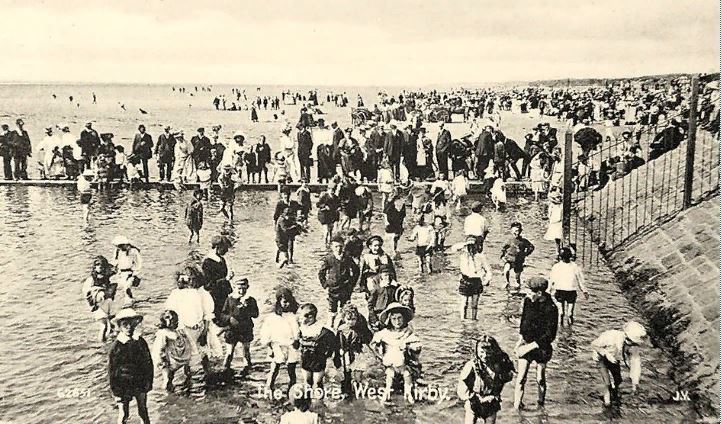 Отдых на пляже в 1909 году