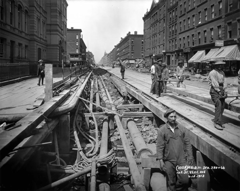 Блог - Два брата сфотографировали каждый этап строительства метро Нью-Йорка в 1900-1939 годы Два брата сфотографировали каждый этап строительства метро Нью-Йорка в 1900-1939 годы