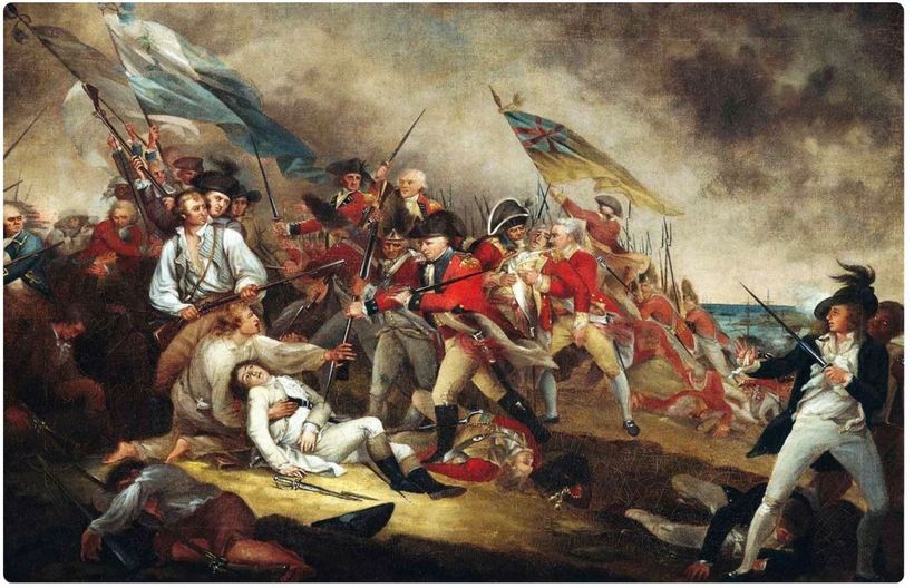 «Смерть генерала Уоррена в битве при Банкер-Хилл». Джон Трамбулл