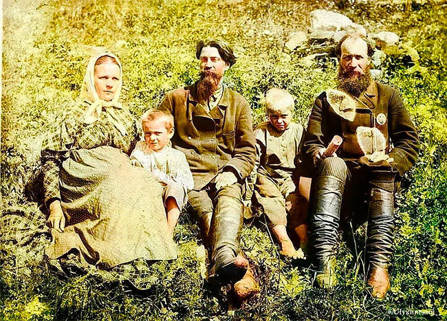 Блог - Прекрасные редкие цветные фото русской деревни 1899 года Прекрасные редкие цветные фото русской деревни 1899 года
