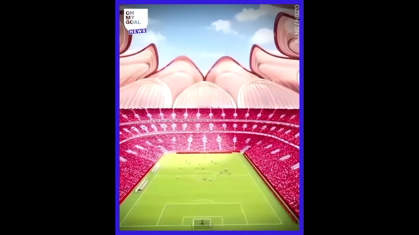 Видео: Китай начал строить невероятную арену в форме лотоса на 100 тысяч зрителей