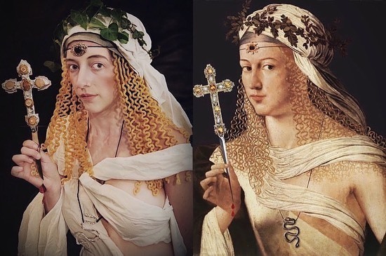 Блог - В голландском аккаунте в Instagram люди воссоздают легендарные произведения искусства В голландском аккаунте в Instagram люди воссоздают легендарные произведения искусства