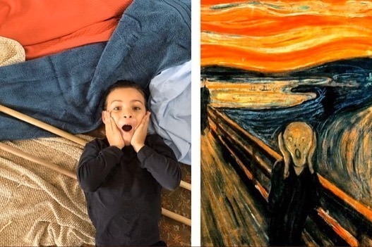 Блог - В голландском аккаунте в Instagram люди воссоздают легендарные произведения искусства В голландском аккаунте в Instagram люди воссоздают легендарные произведения искусства