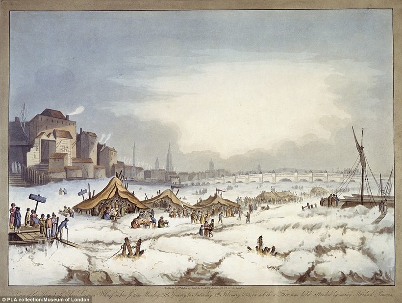 Замерзшая Темза 1814 год Замерзшая Темза 1814 год